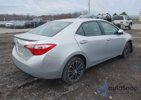2016 Toyota Corolla S Plus из США, поврежденный, VIN 5YFBURHE4GP558340